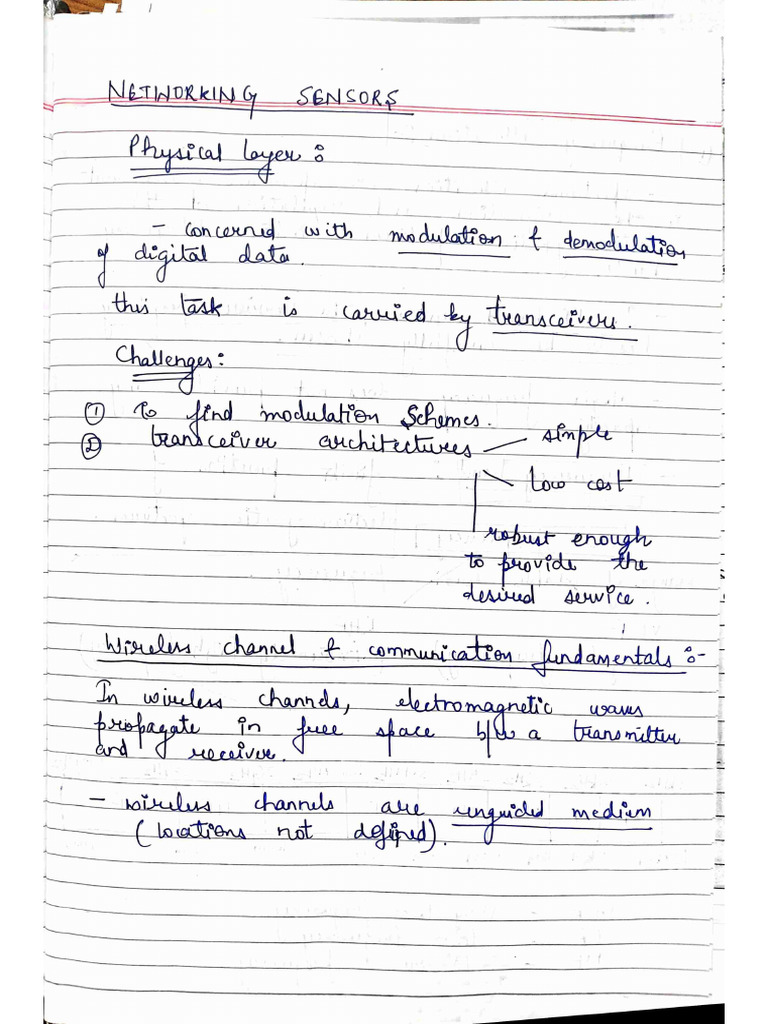 WSN Ut 2 Notes | PDF
