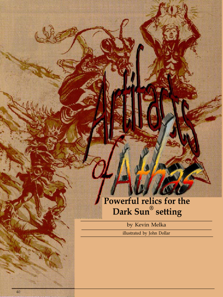 Artifacts of Athas (DM234) | PDF | Dwarf (Dungeons & Dragons ...