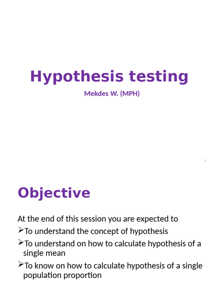 Understanding Hypothesis Testing Basics | PDF | P Value | Hypothesis