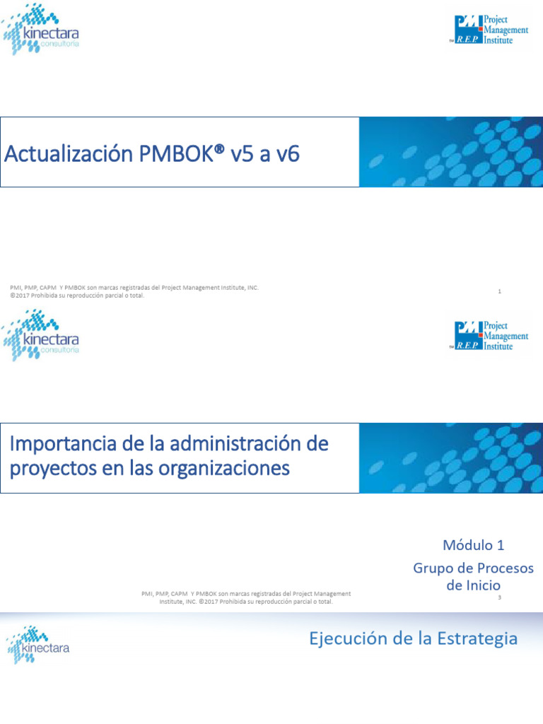 Actualización PMBOK® v5 A v6 | PDF | Gestión de proyectos | Business