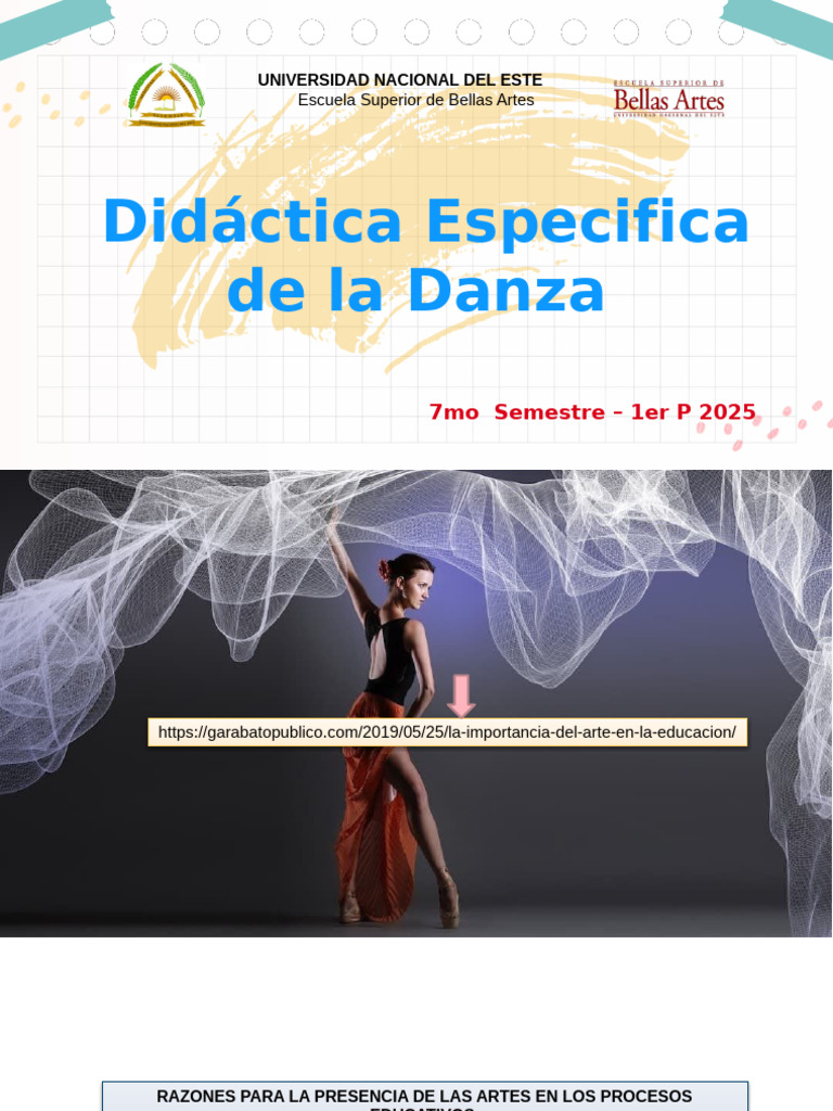 Educación Danza - 26-03 | PDF | Aprendizaje | Educación en artes visuales