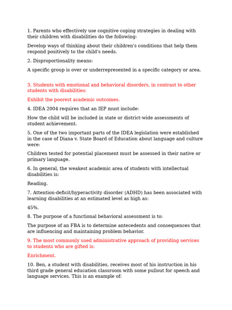 Strategies for Supporting Students with Disabilities | PDF | Learning ...