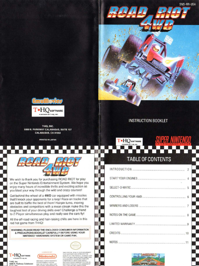 Road Riot 4WD (USA) | PDF