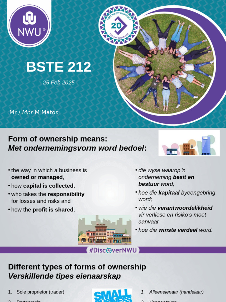 Bste 212 - Su - Le 2.1 - 2.4 - 2025 | PDF | Sole Proprietorship | Ownership