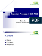 6 Report On Progress of GMS-AINS-FECC - Zhang Bin