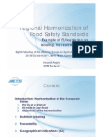 10 Regional Harmonization of Food Safety Standards in The EU - V Andre