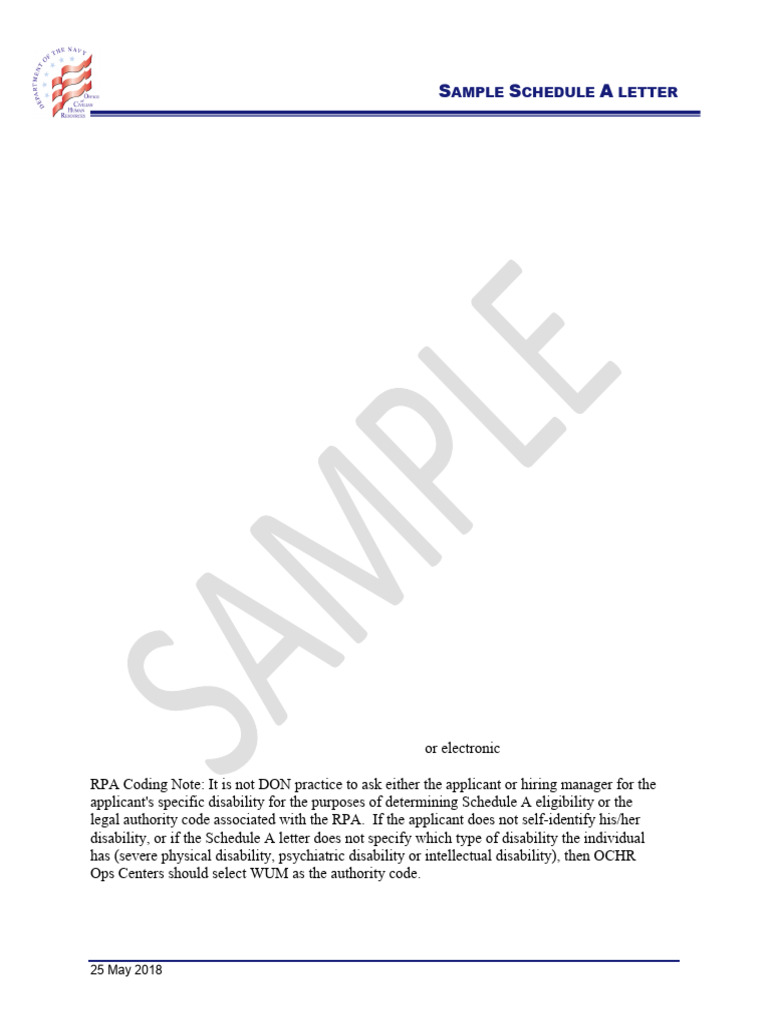 DON Sample Schedule A Letter 2019 PDF
