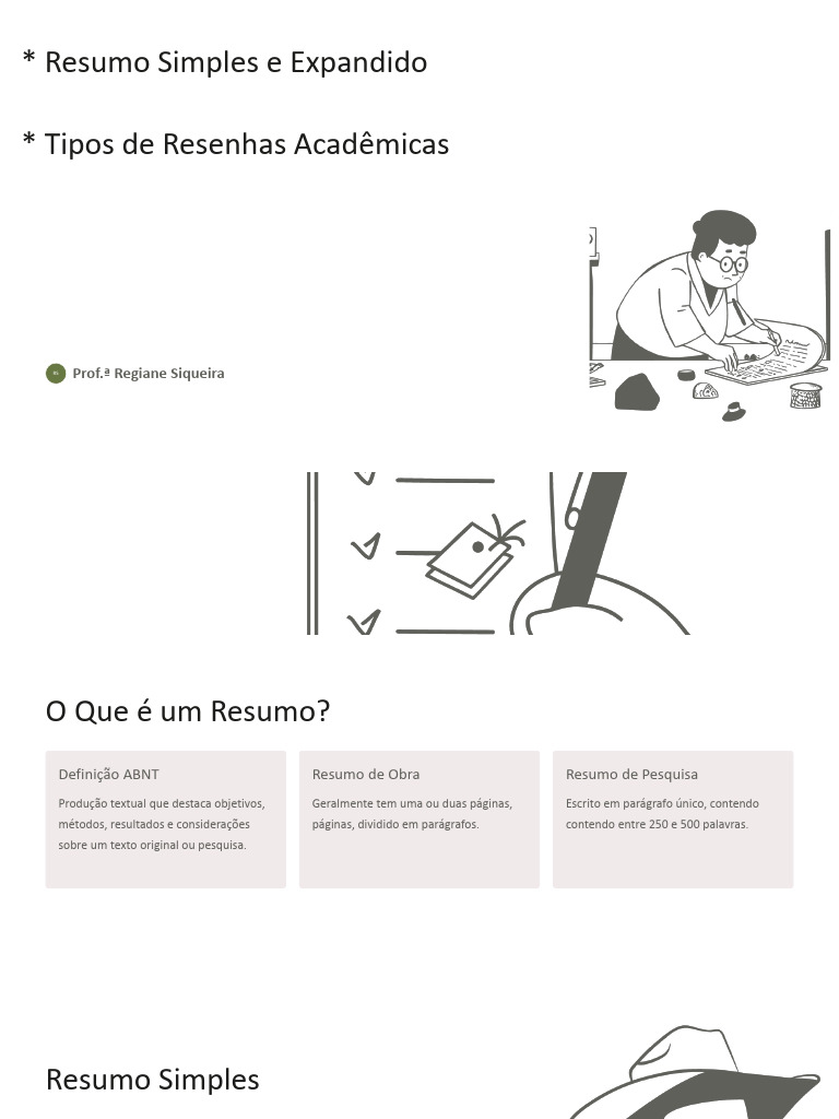 Resumos e Resenhas Acadêmicas | PDF | Abstract (resumo)
