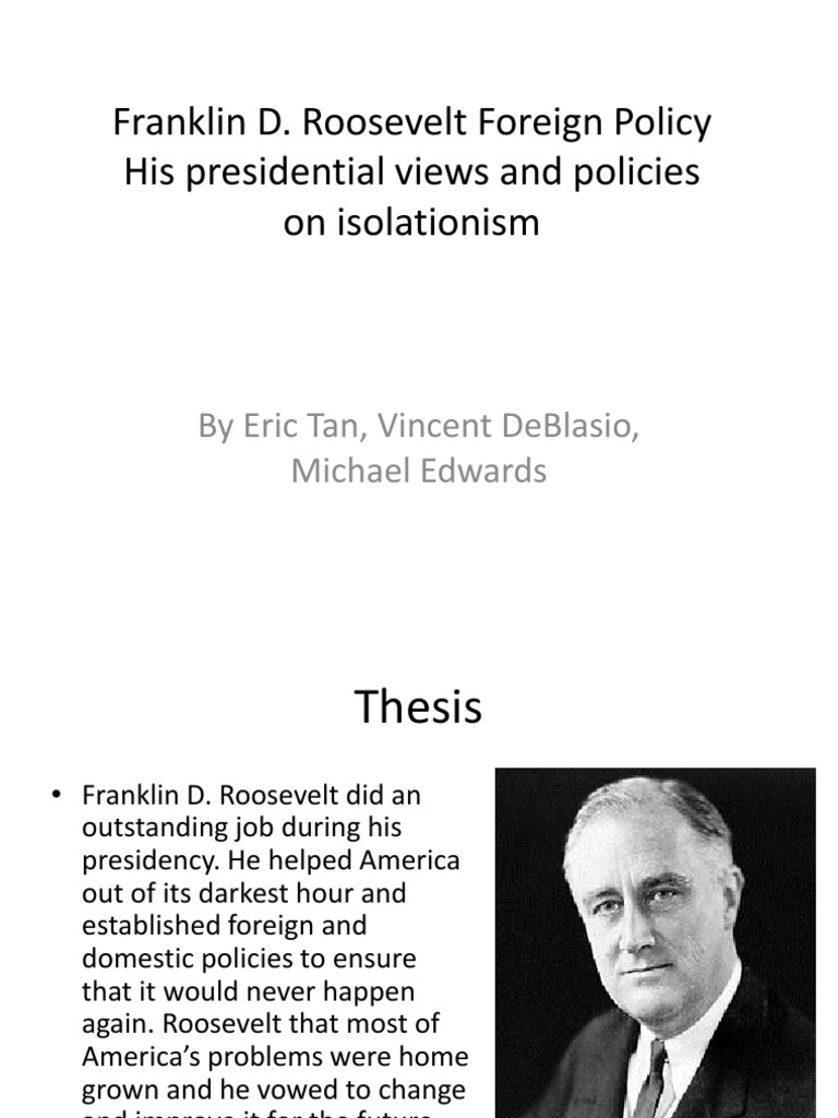 FDR's Shift in Foreign Policy | PDF