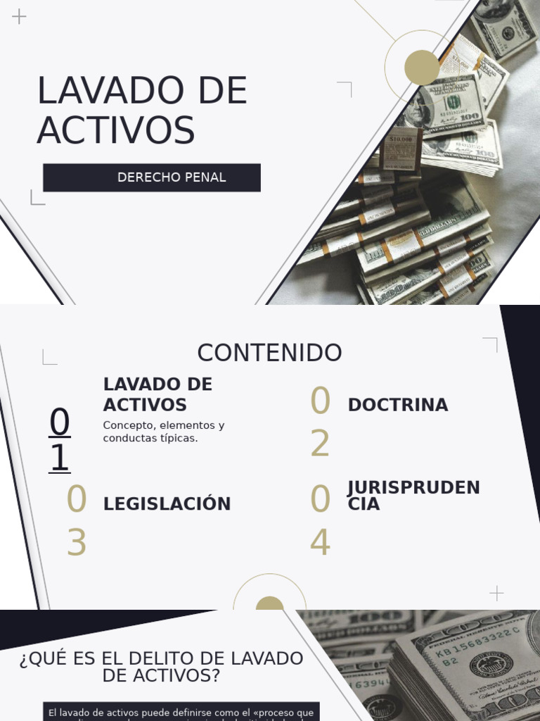 Lavado de Activos - Diapositivas | PDF | Lavado de dinero | Intención ...