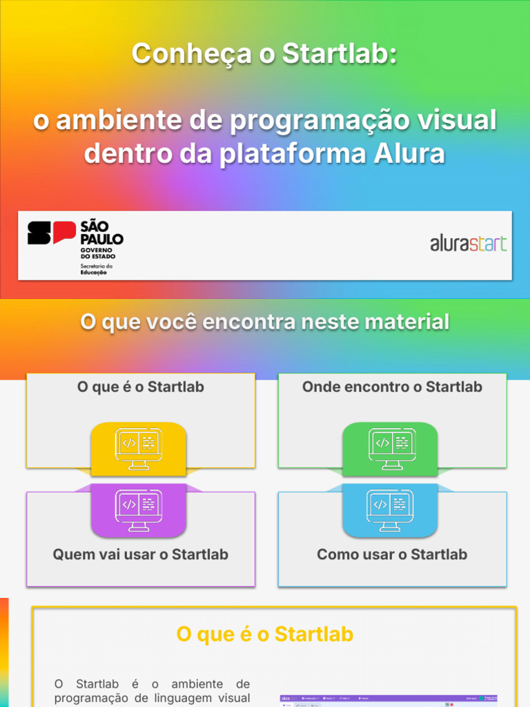 Introdução ao Startlab para Estudantes | PDF | Programas | Informática