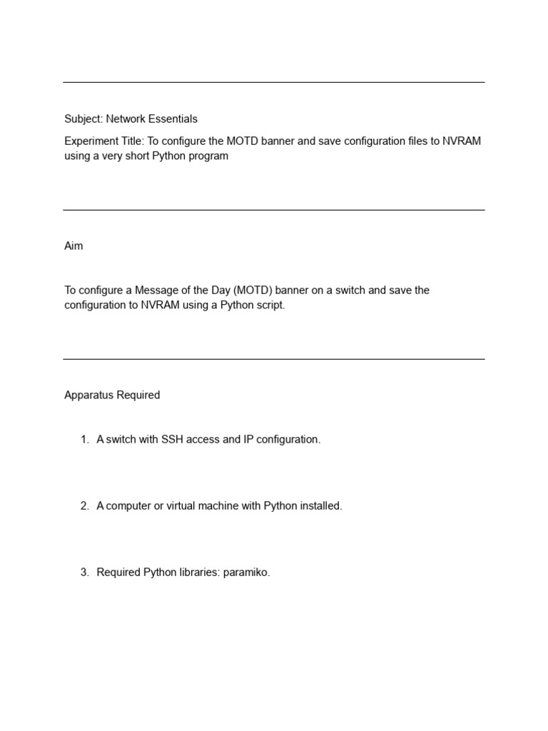 3 Motd | PDF
