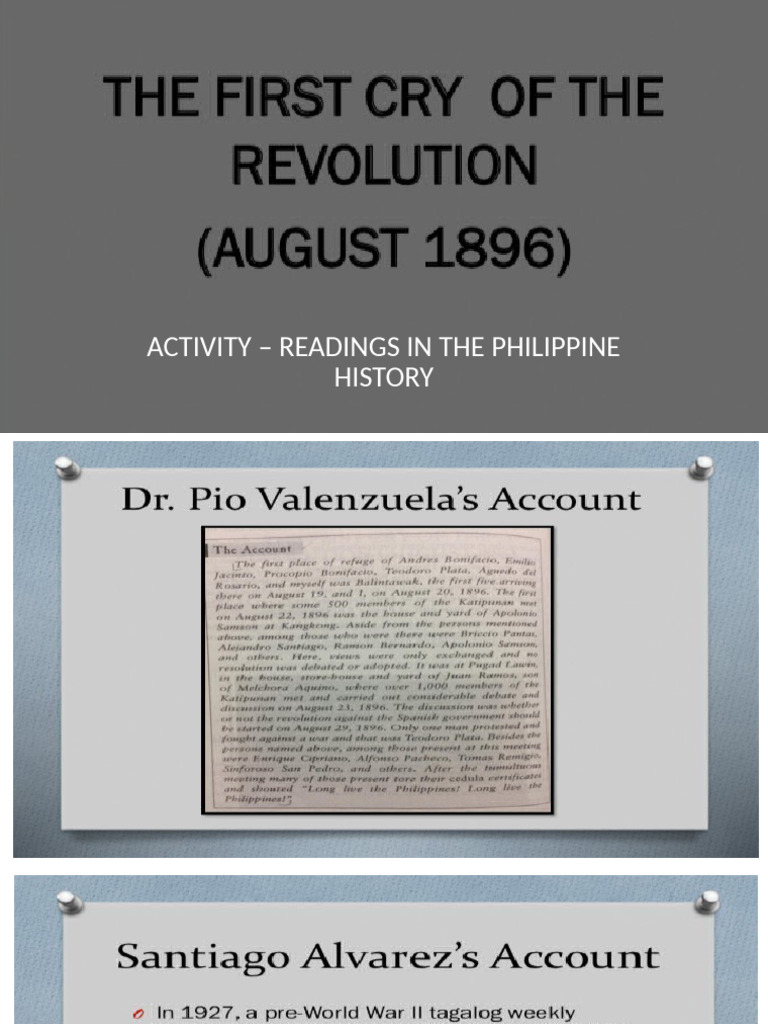 The First Cry of The Revolution | PDF