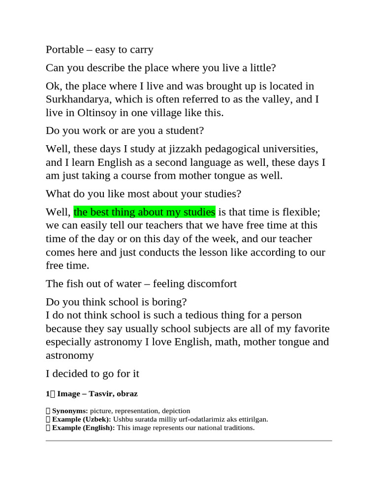 English Chunks and Synonyms Guide | PDF