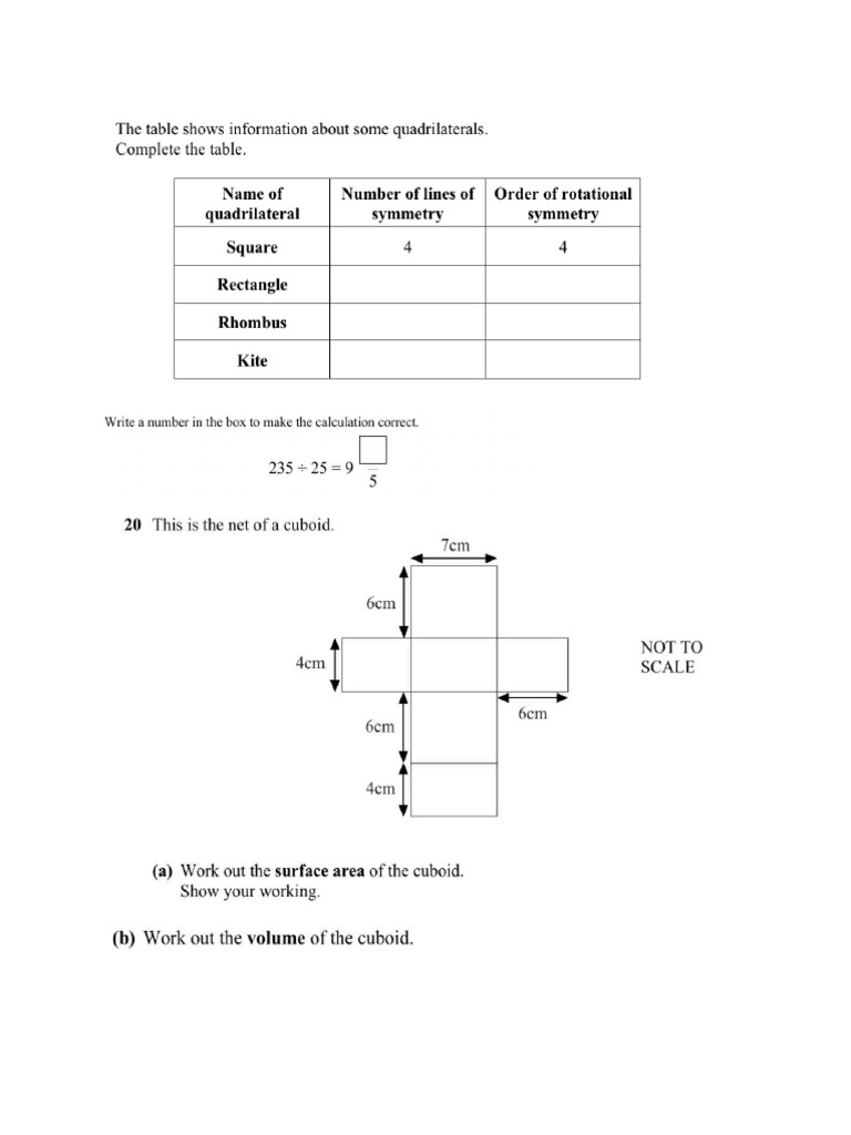 S7 Math revision | PDF