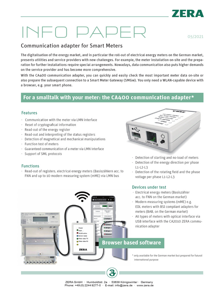 Ca400 Inf Ext GB V101 | PDF | Usb | Electronics