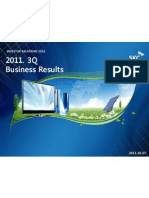 3Q Business Results: Investor Relations 2011