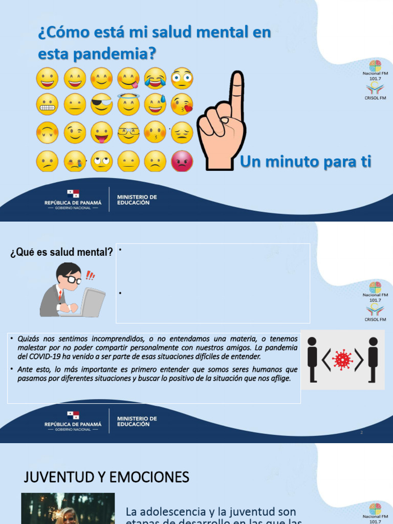 Salud Mental en Jóvenes Durante la Pandemia | PDF | Las emociones | Ira
