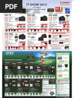 Canon Promotion Flyers For IT Show 2012