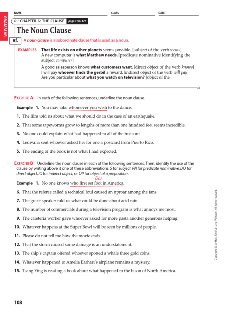 Grammar Usage and Mechanics Second-115-120 | PDF | Clause | Verb