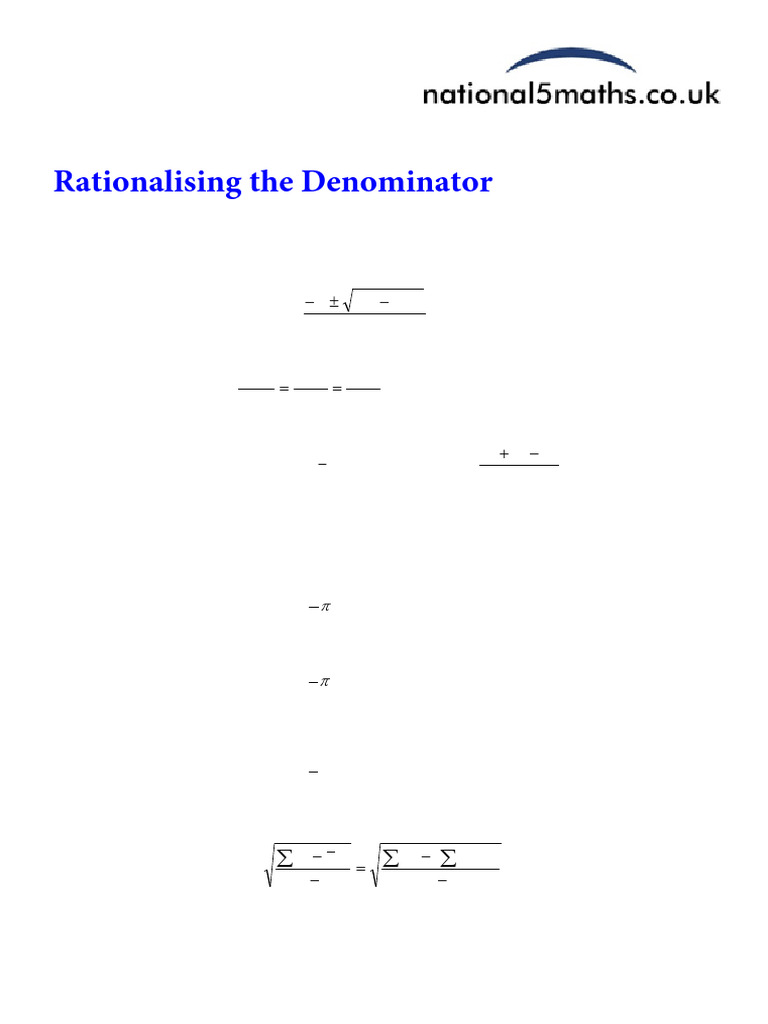 Essential Maths Formulae and Skills Guide | PDF | Elementary ...