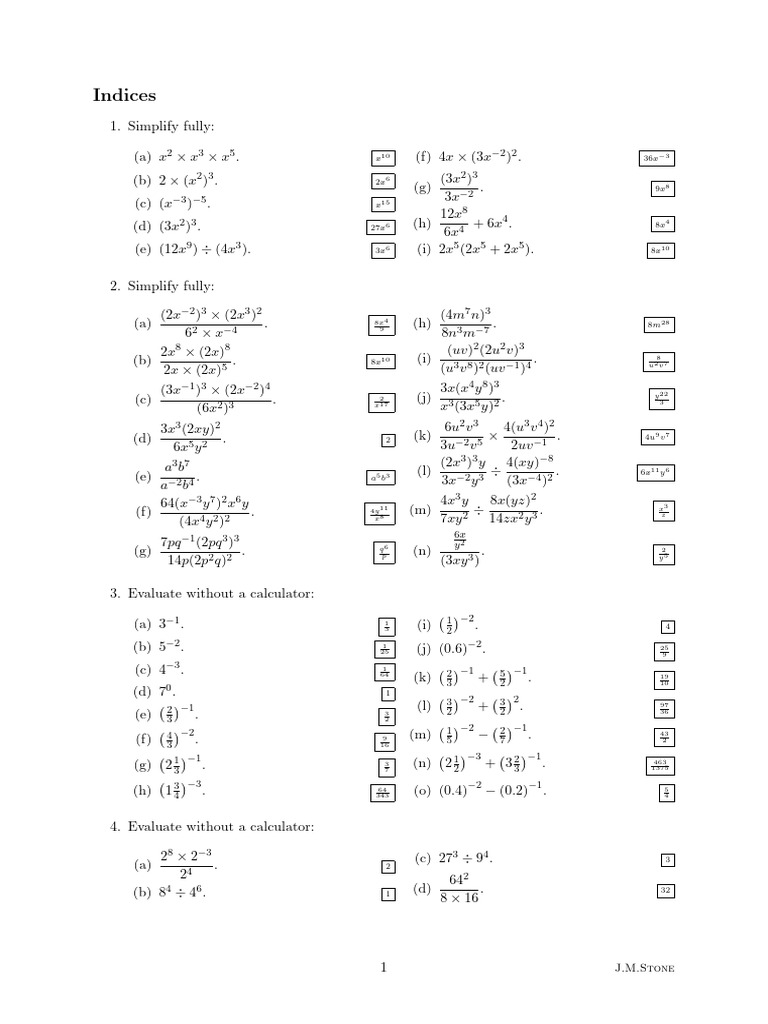 Indices | PDF
