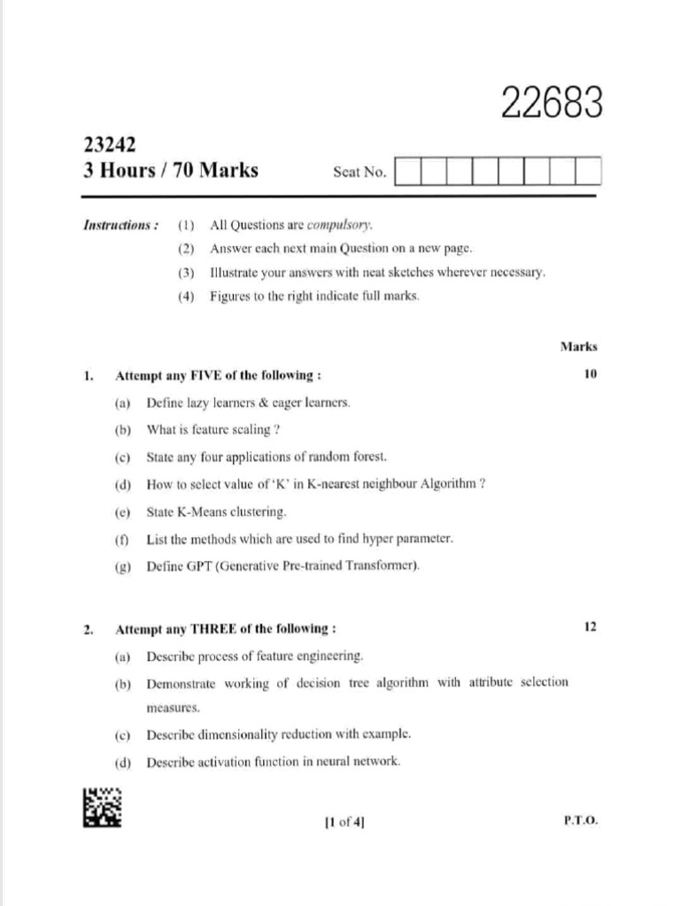 AAM Model Answer Paper Guide | PDF | Theoretical Computer Science ...