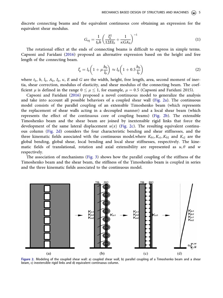 Equivalent Shear Modulus in Beam Models | PDF | Beam (Structure) | Bending