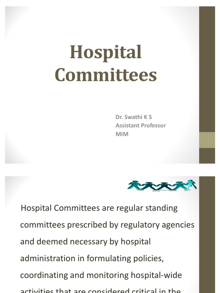 Hospital Committees Infection Control Medical Diagnosis