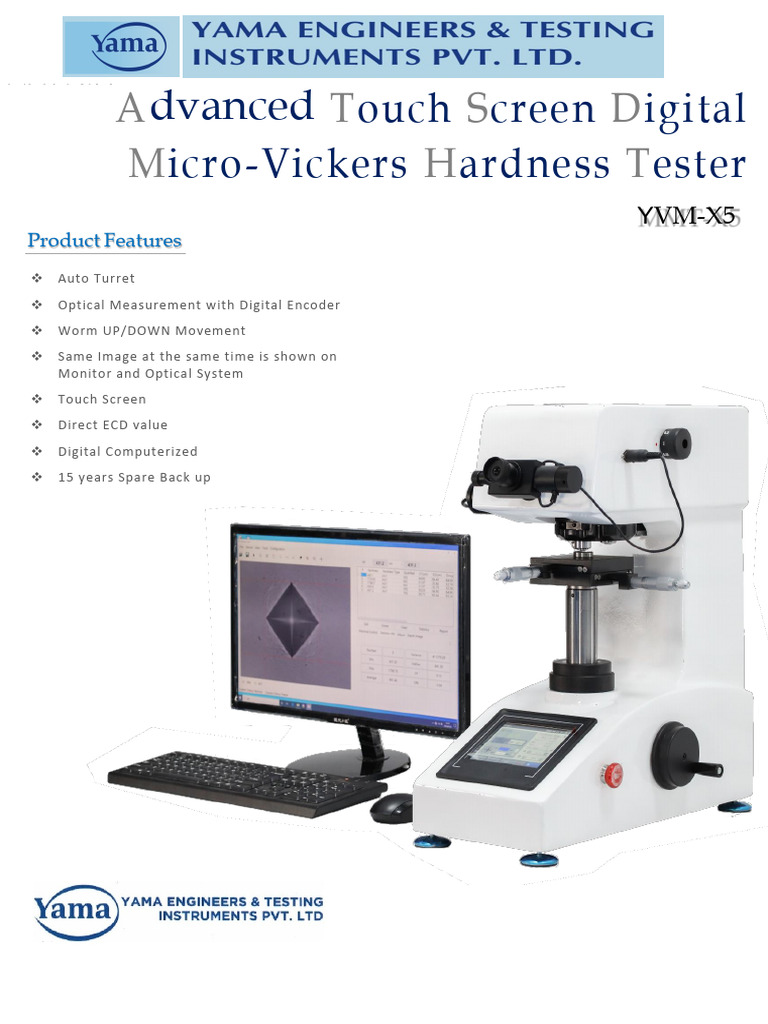 MMT Technology Pvt Ltd Hardness Tester | PDF | Hardness | Touchscreen