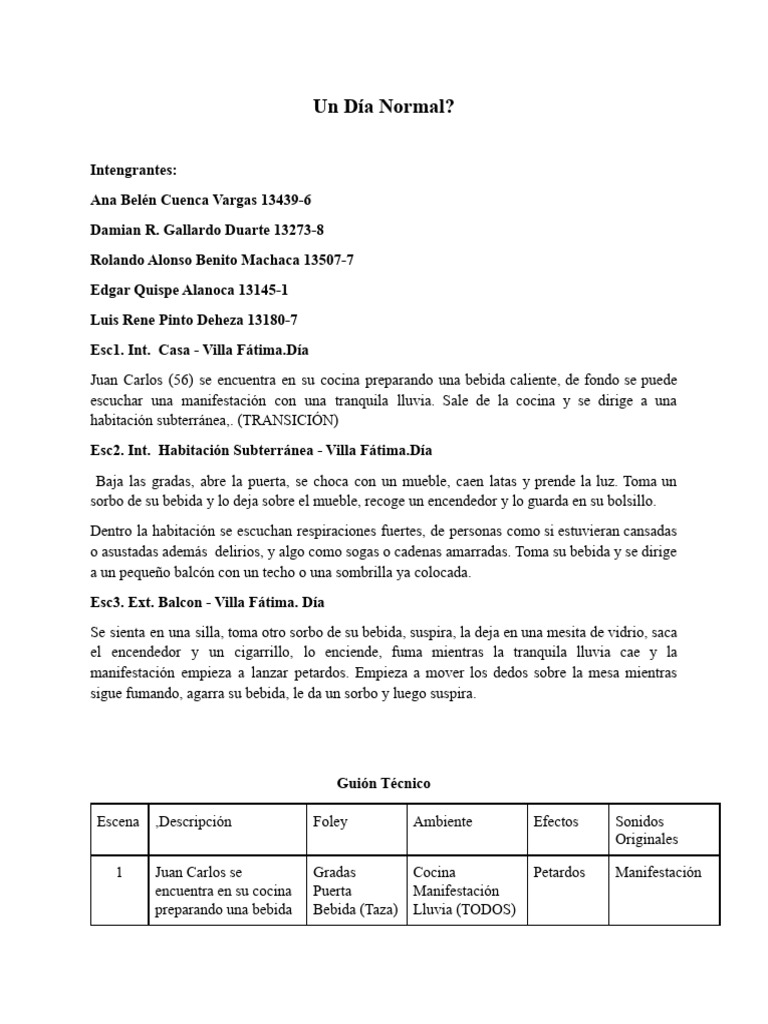 Un Dia Normal | PDF