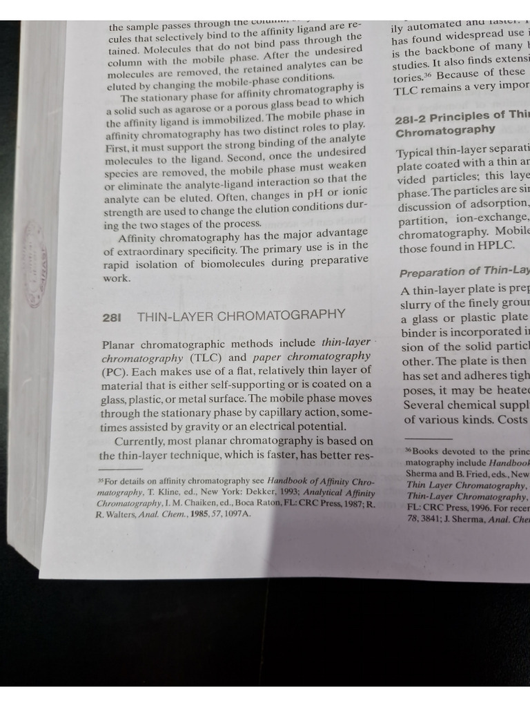 Thin Layer Chromatography | PDF