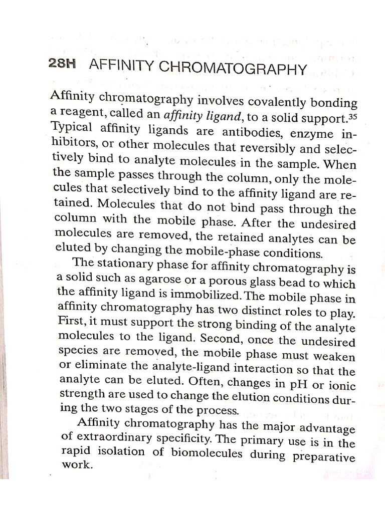 Affinity Chromatography | PDF