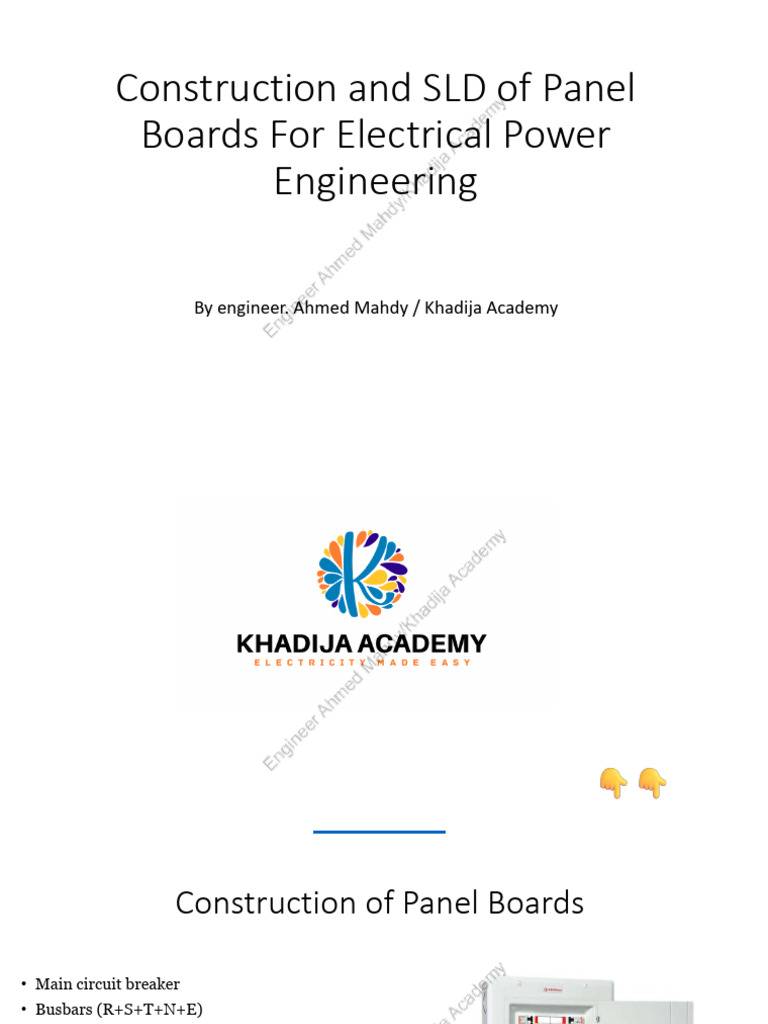 Panel Boards Construction for Power Engineering | PDF | Fuse ...