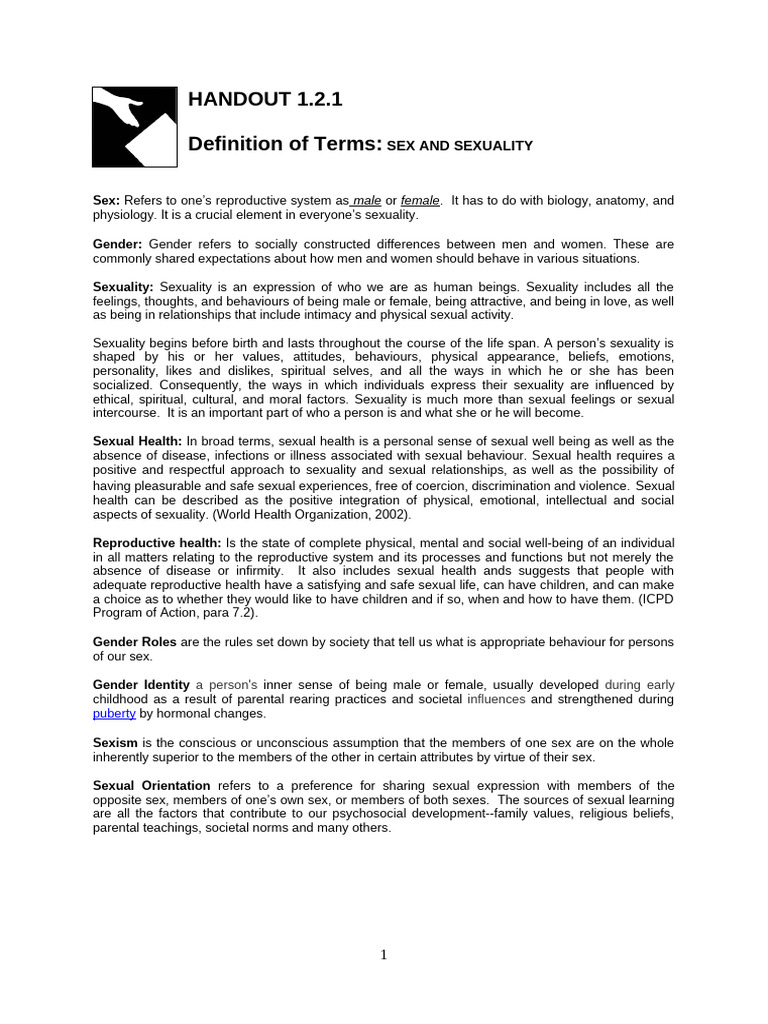 Understanding Sex, Gender, and Sexuality | PDF | Human Sexuality ...