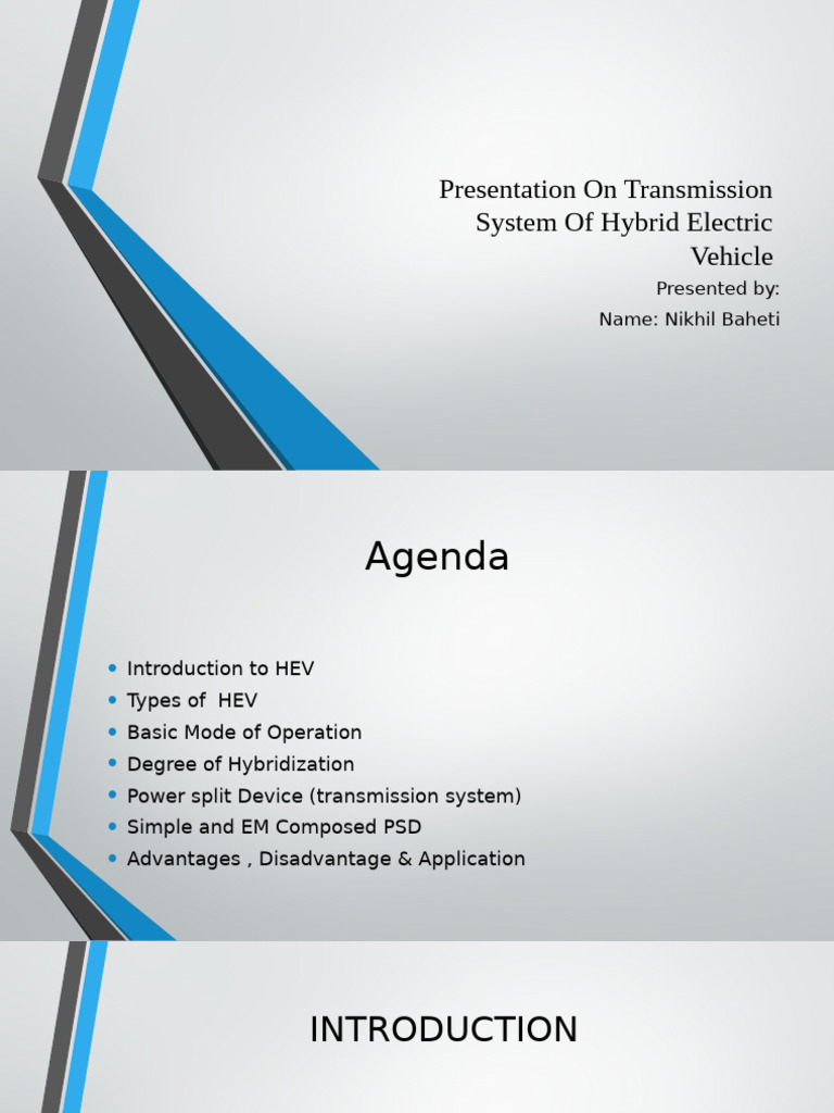 Hybrid Electric Vehicle Transmission Overview | PDF | Hybrid Vehicle ...