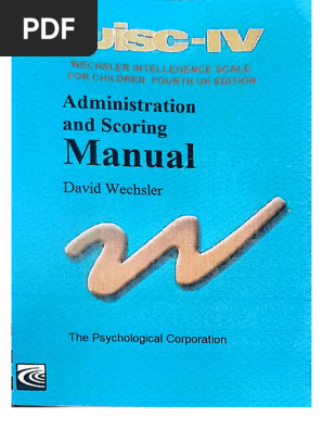 WISC-IV Manual PDF Download | PDF