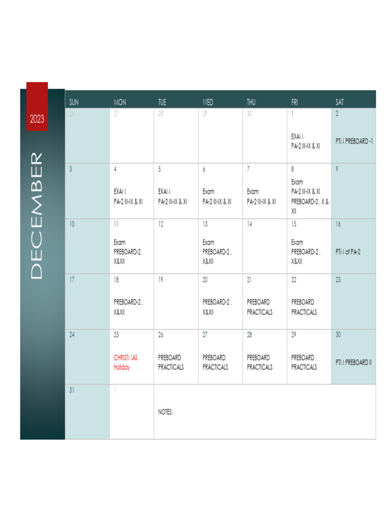 Calendar 33 2023-24 12 | PDF