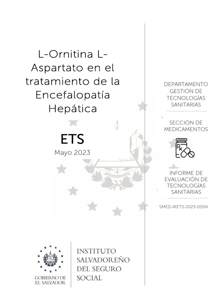 L-Ornitina L-Aspartato en Encefalopatía Hepática | PDF | Biosíntesis ...