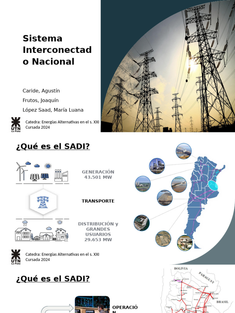 Sistema Interconectado Nacional | PDF | Electromagnetismo | Ingenieria ...