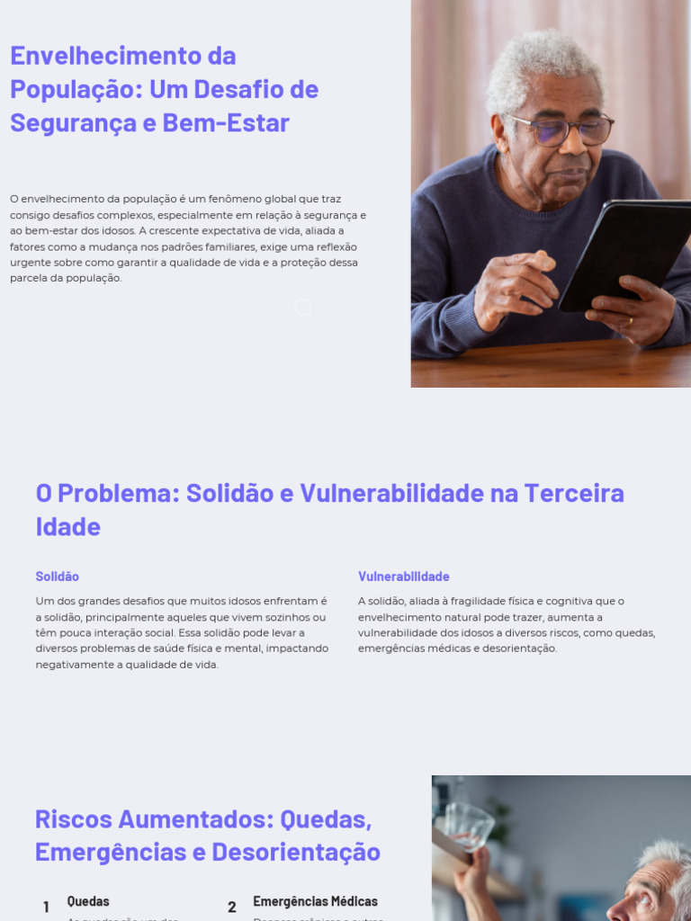 Envelhecimento Da Populacao Um Desafio de Seguranca e Bem Estar - PPTX ...