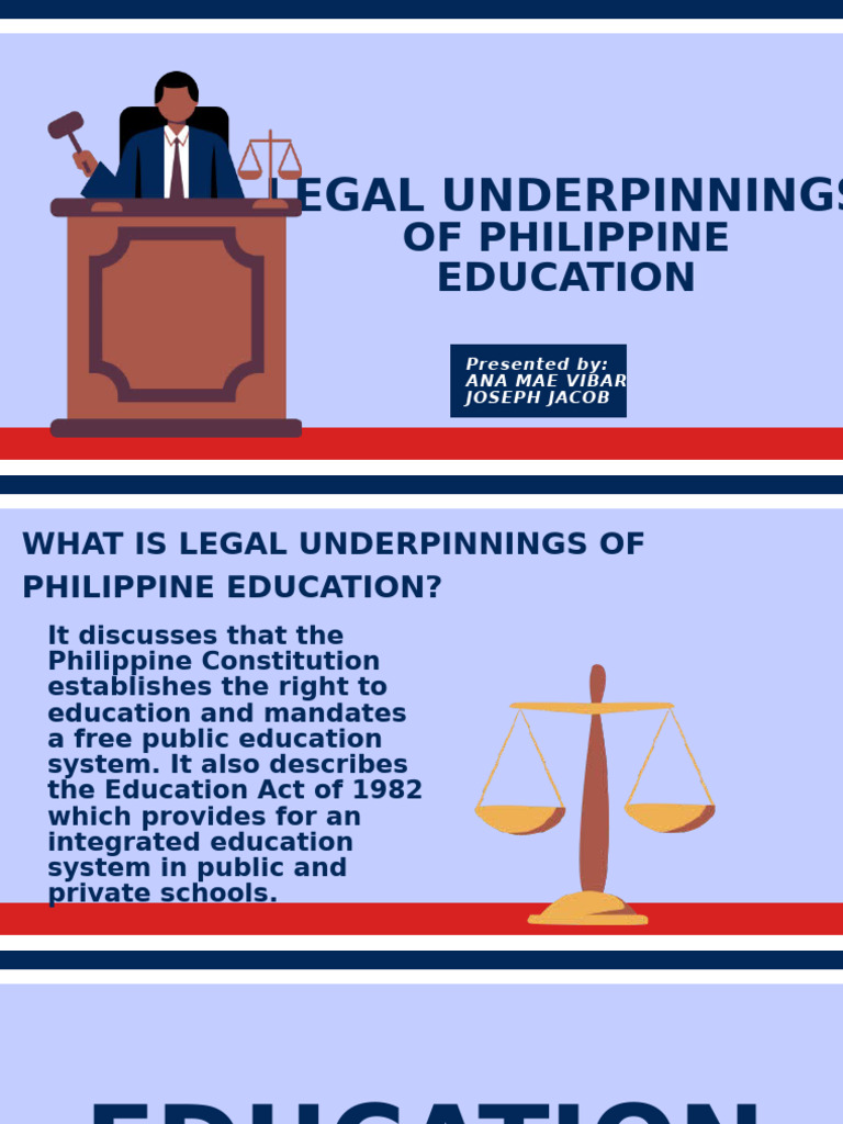 Legal Framework of Philippine Education | PDF | Secondary Education ...