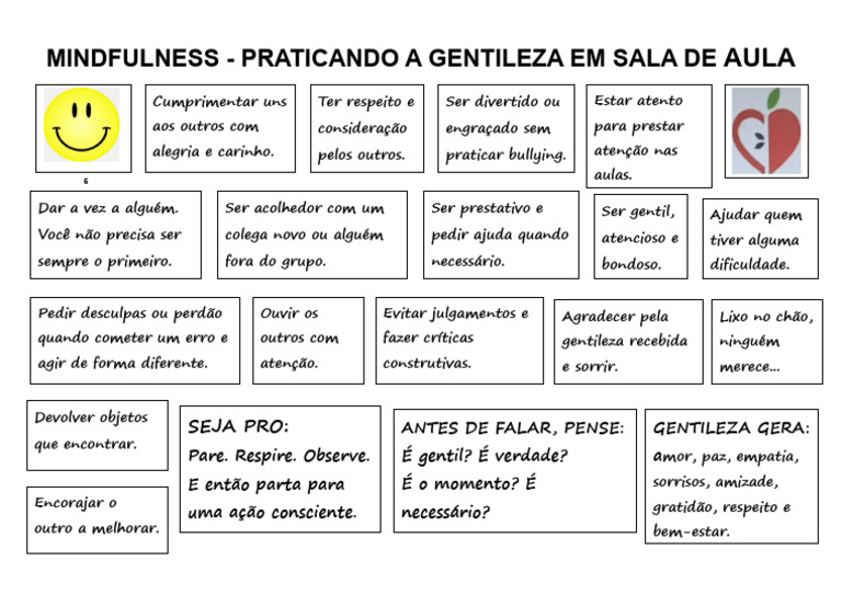 Gentileza e Mindfulness na Educação | PDF