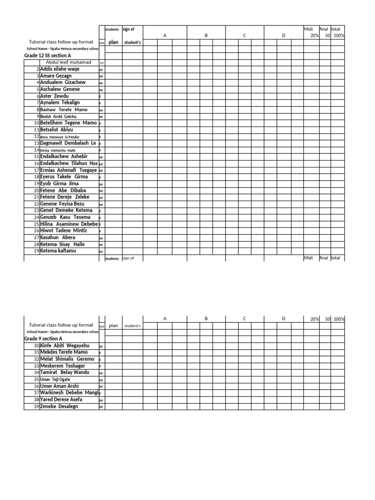 TUTORIAL Attendance | PDF