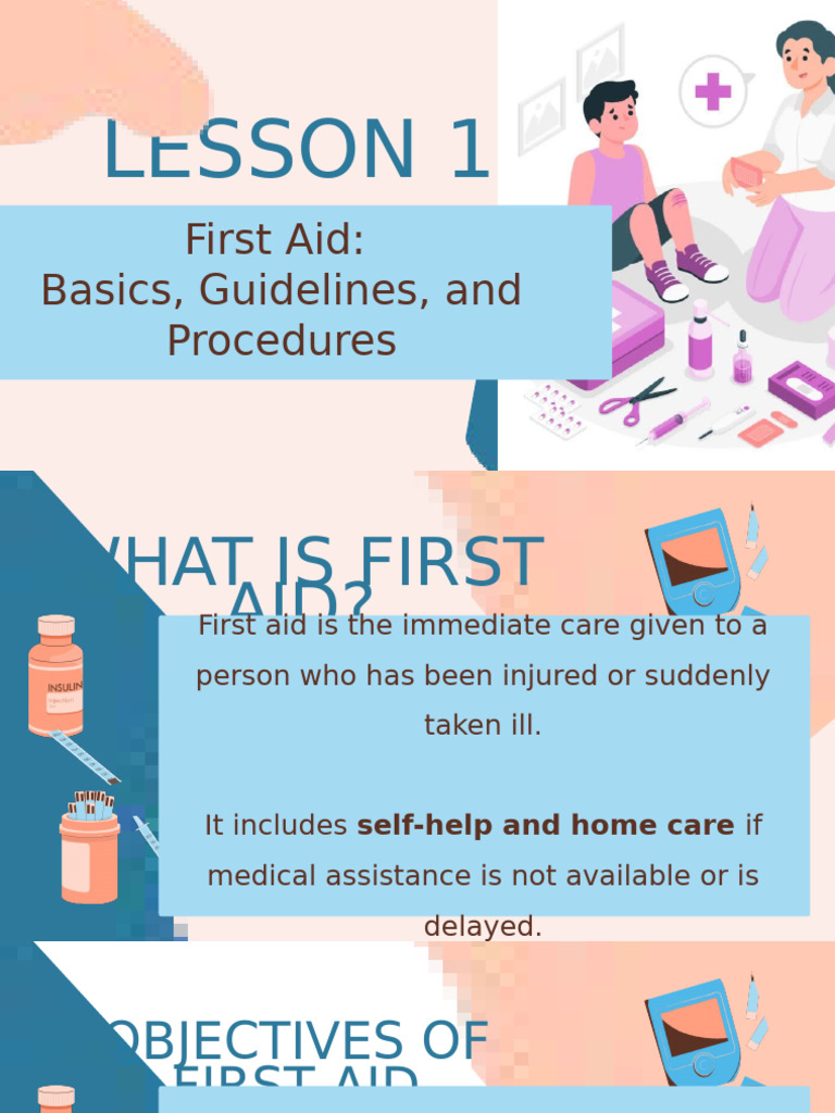 Q3 Lesson 3.1 Basic Proceduce of First Aid (1)(2) (1) | PDF | First Aid ...