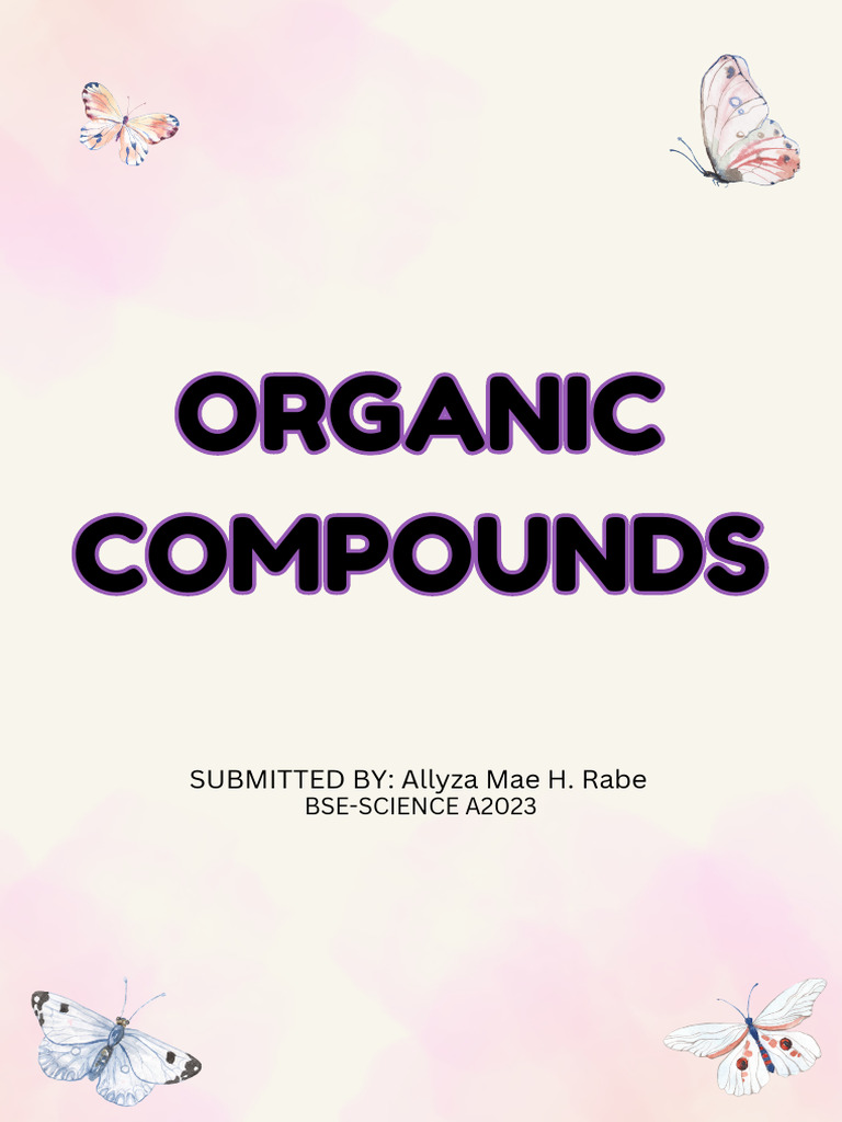 Overview of Key Organic Compounds | PDF