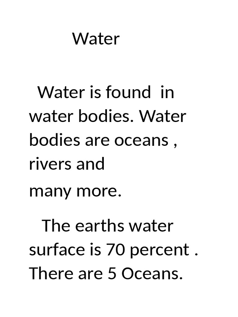 Overview of Earth's Water Bodies | PDF