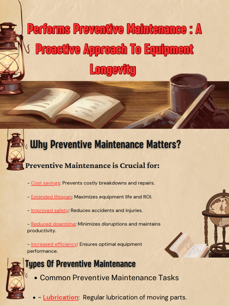 Essential Preventive Maintenance Guide | PDF | Safety