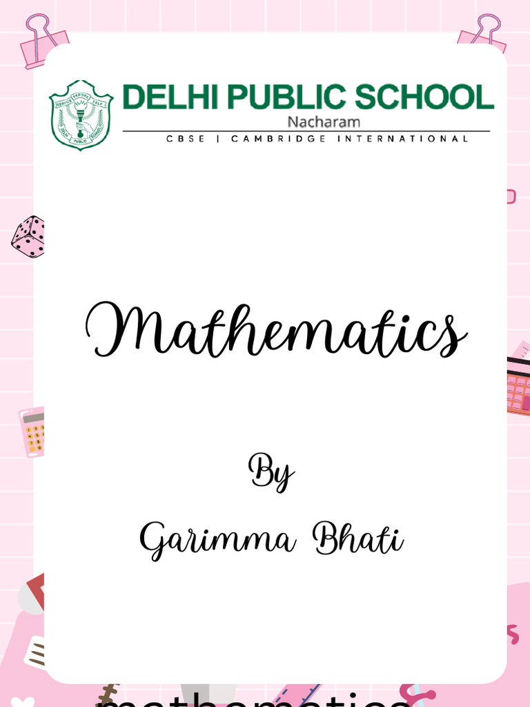 Math Page Border Design Guide | PDF