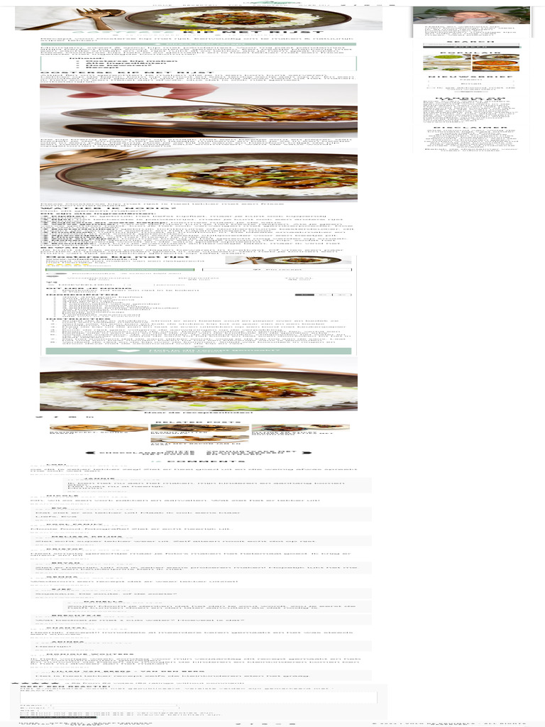 Oosterse Kip Met Rijst Recept Voor Een Rijstgerecht Met Kip! 2 | PDF